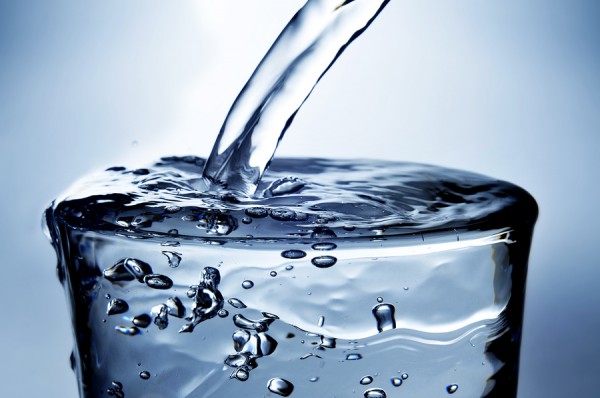 closeup of a refreshing glass of water