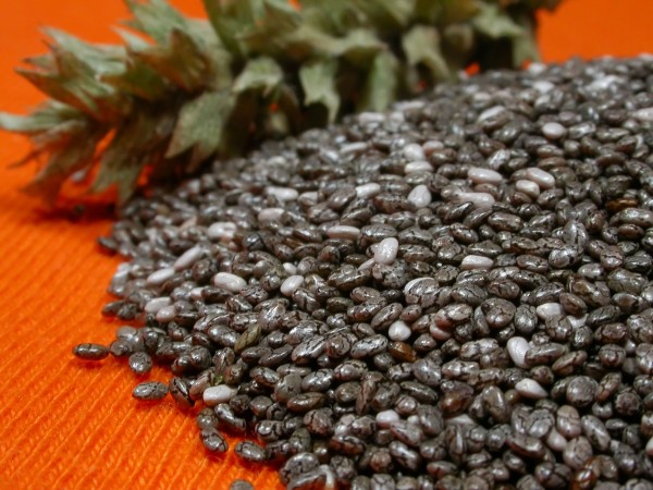 chia seeds close up