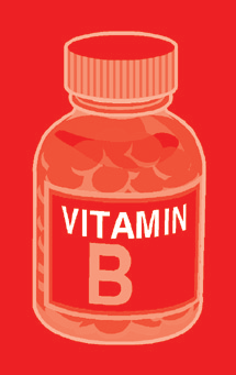 B vitamin bottle