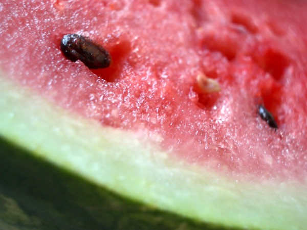 halved watermelon