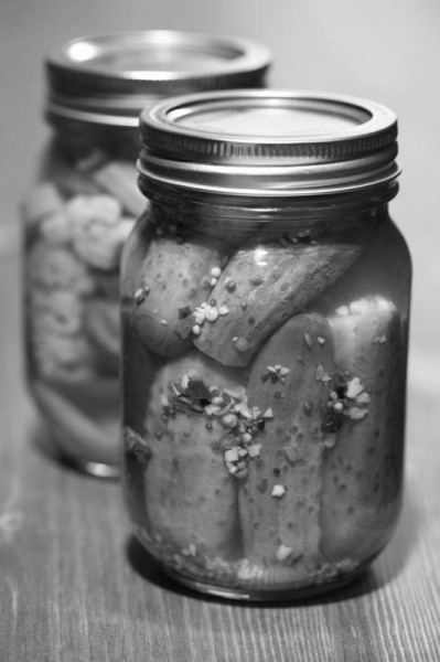 pickles in jar