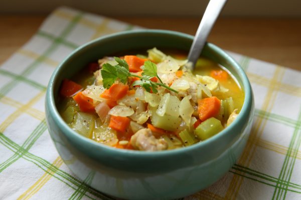 bowl of chicken soup